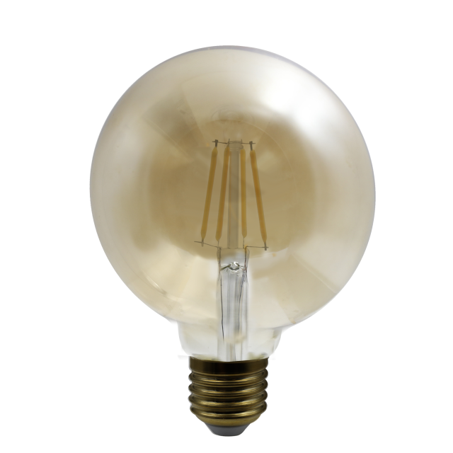 LED Leuchtmittel Glas amber, 1x E27 LED, 11526A