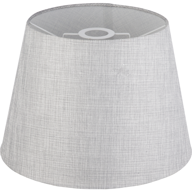 PACO Lampenschirm Textil grau, nur Schirm, für E27 Fassungen, D:350, H:250, exkl. 0x 0W 0V - GLOBO 1