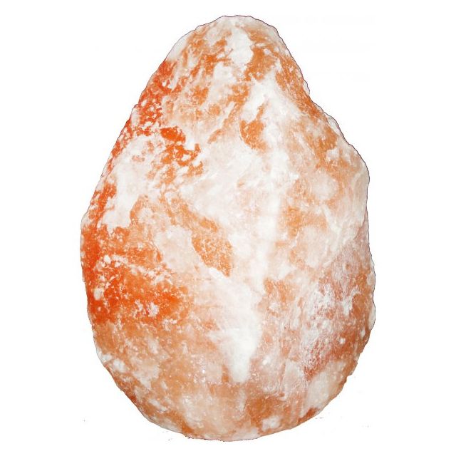 STONE Tischleuchte Salzkristall, 3-5 kg, Bodenplatte U40510N mit Stein verschrau