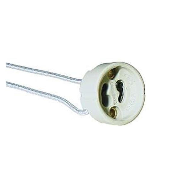 Keramiksockel LED GU10 Fassung - 230 Volt mit Kabel