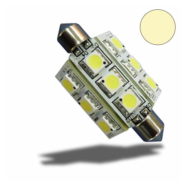 LED Soffitte 42mm, 10-30V/DC, 9SMD, 2Watt, warmweiß