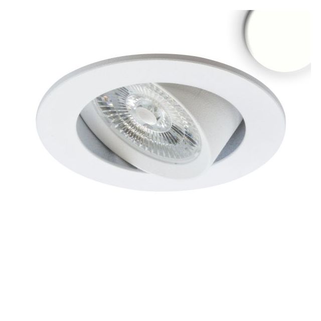 LED Einbauleuchte FLAT68 weiß, rund, 9W, neutralweiß, dimmbar