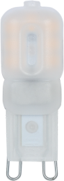 LED Leuchtmittel Kunststoff opal, 1x G9 LED