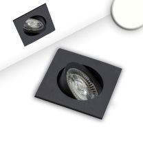 LED Einbauleuchte FLAT68 schwarz, eckig, 9W, neutralweiß, dimmbar