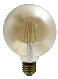 LED Leuchtmittel Glas amber, 1x E27 LED, 11527AD