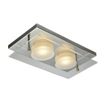 Lampe Decken- und Wandleuchte NELIS CL CHR GLS 22x11,5x6,5, Leuchte Modern EEI:A+