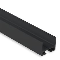 Kabelschleuse TUNNEL für Profile, pulverbeschichtet schwarz, 200cm