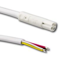 Kabel 25m Rolle 2-polig 0.75mm² H03VH-H YZWL, weiß/weiß, AWG 18