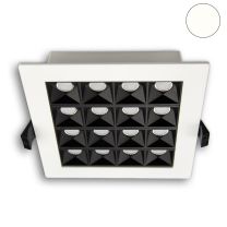 LED Einbauleuchte PRO Reflector weiß/schwarz 15W, neutralweiß, 0-10V dimmbar