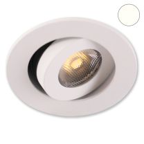 LED Einbauleuchte Plug&PlayF weiß, 3W, 24V DC, neutralweiß, dimmbar