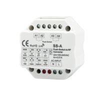 SERRI  2-Push Input, Funk-Output für Switch/Dimm/CCT/ RGB/RGBW Empfänger, 100-240V