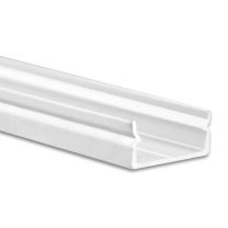 LED Aufbauprofil Mini 14 S Aluminium weiß , 200cm