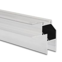 LED Aufbau-/Leuchtenprofil HIDE CORNER Aluminium weiß RAL 9003, 200cm