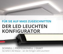 LED Leuchte konfigurierbar 24V, 4,8W pro Meter, IP20, warmweiß